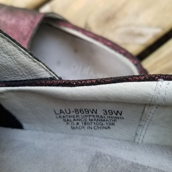 Alegria Lauryn Wine Wave Weave Iridescent Metallic Purple Slip-on Clogs 39 Wide - Picture 6 of 9